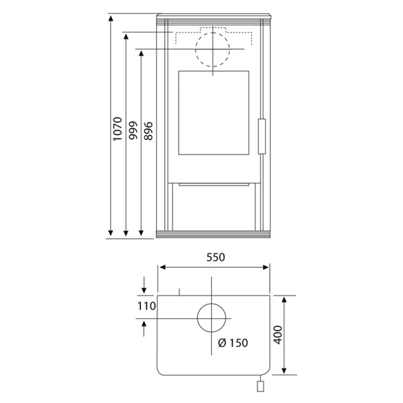 Kaminofen »Trion H«, KO 101, Leistung: 6 kW