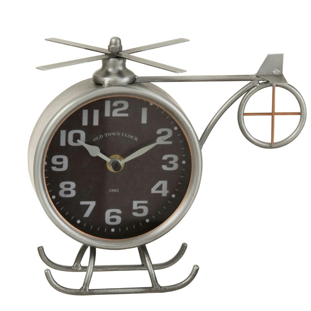 - Horloge hélicoptère à poser rétro H21cm
