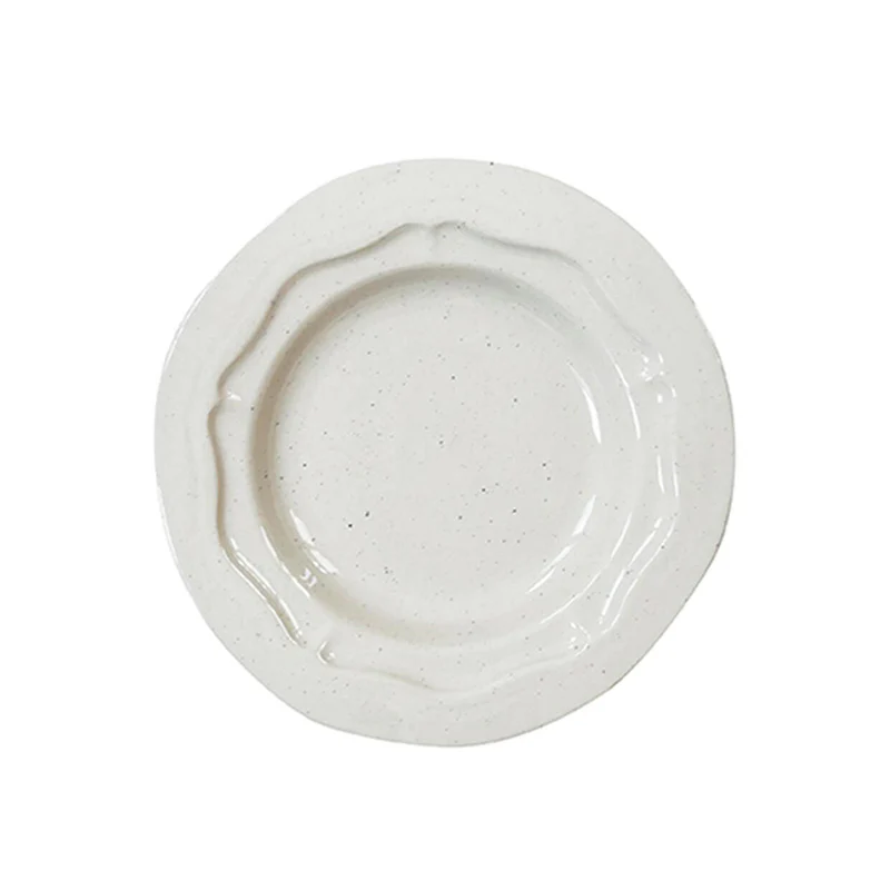 plat rond m sable brillant