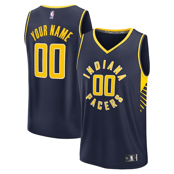 Indiana Pacers  Fast Break Custom Jersey - Icon Edition - Navy