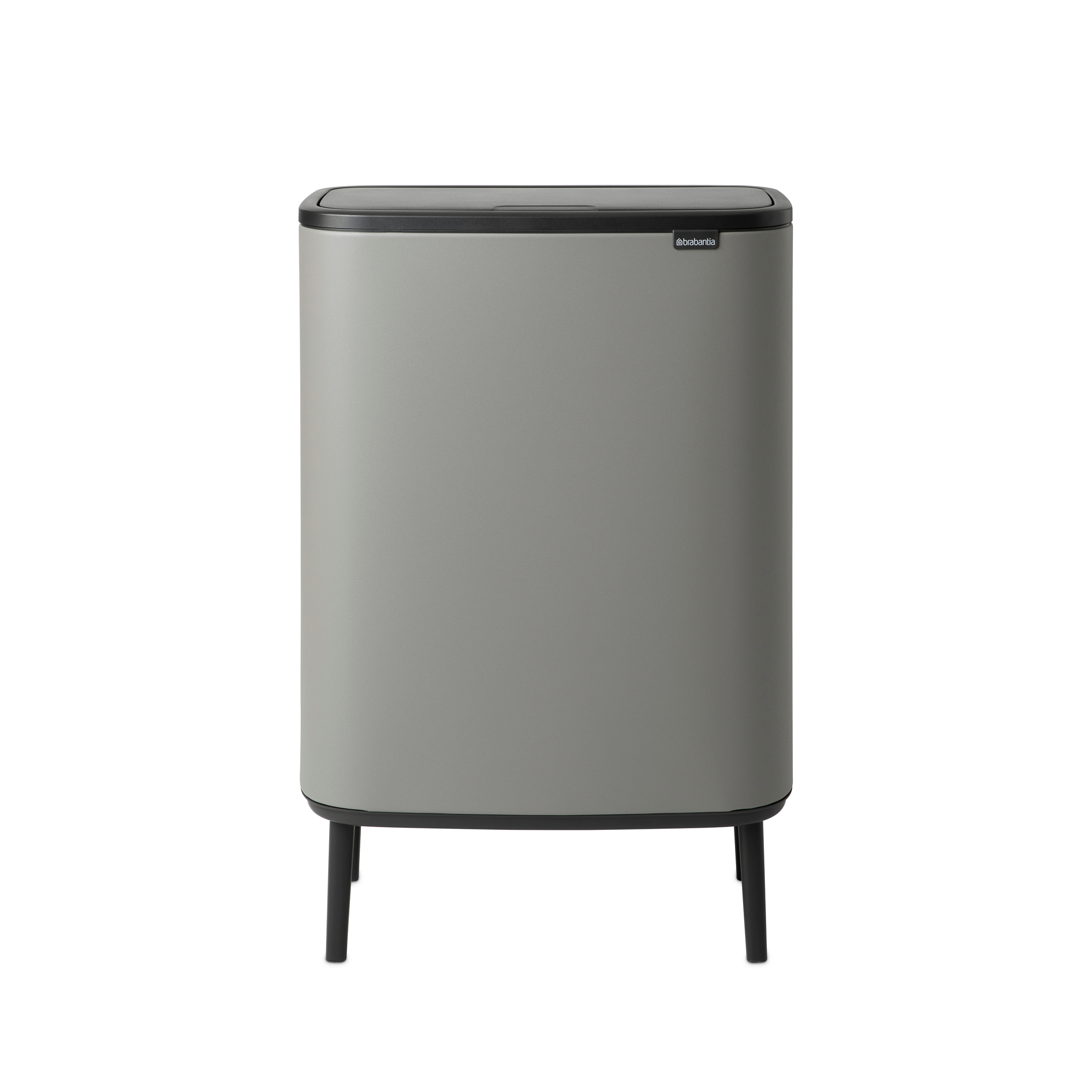 Brabantia Bo Touch Bin Hi, met 1 binnenemmer, 60 liter - Mineral Concrete Grey