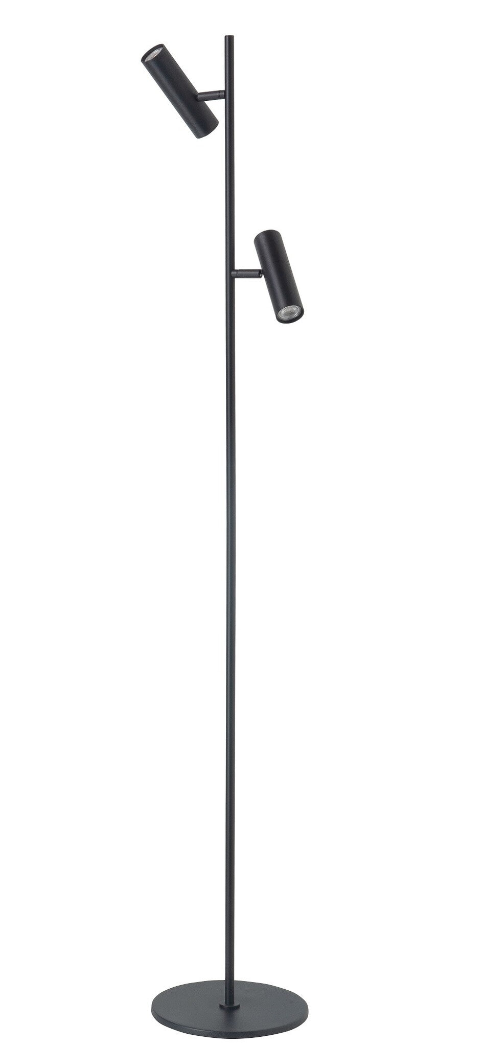 Highlight Highlight Vloerlamp Trend Zwart 2 lichts 141cm mini GU10