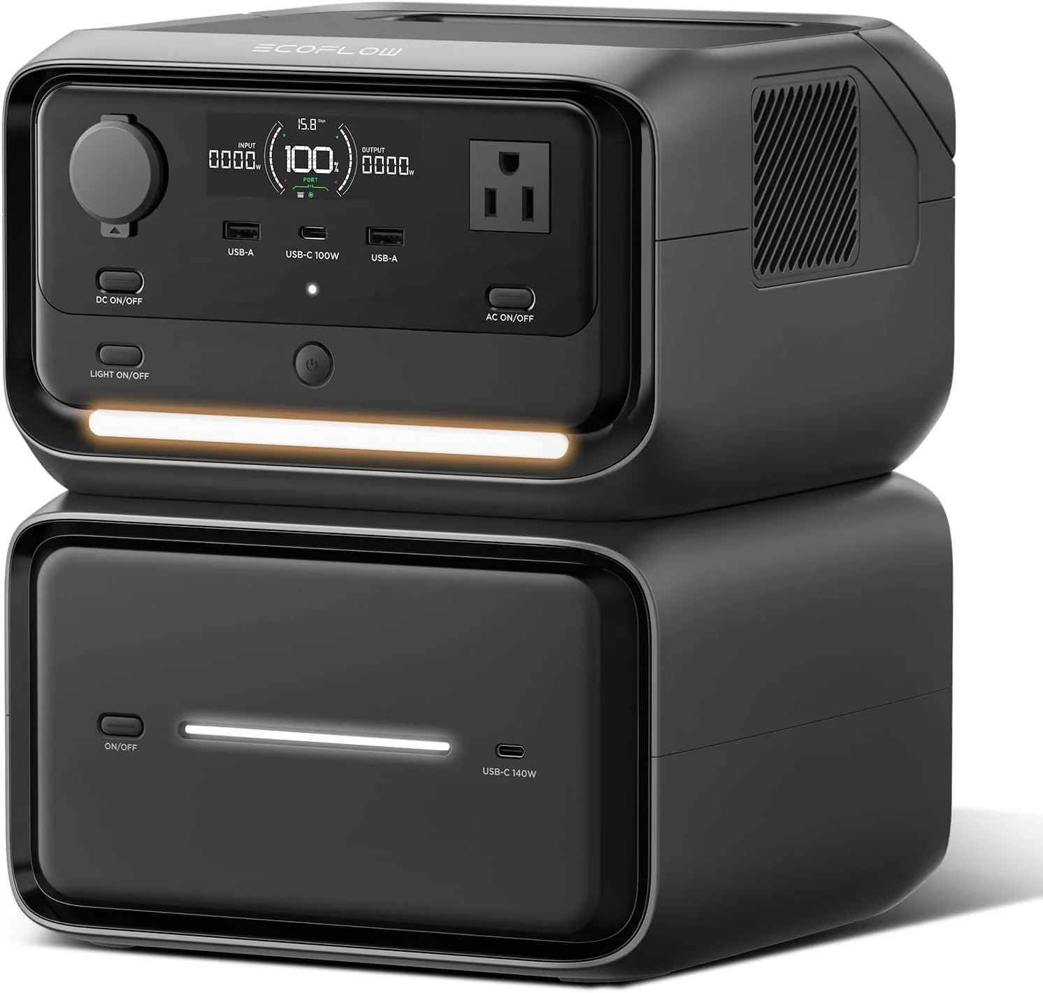 268W LiFePO4 Portable Power Station, 31200W AC Outlets, UPS(RIVER 3 Plus Power Station + EB600 Battery)