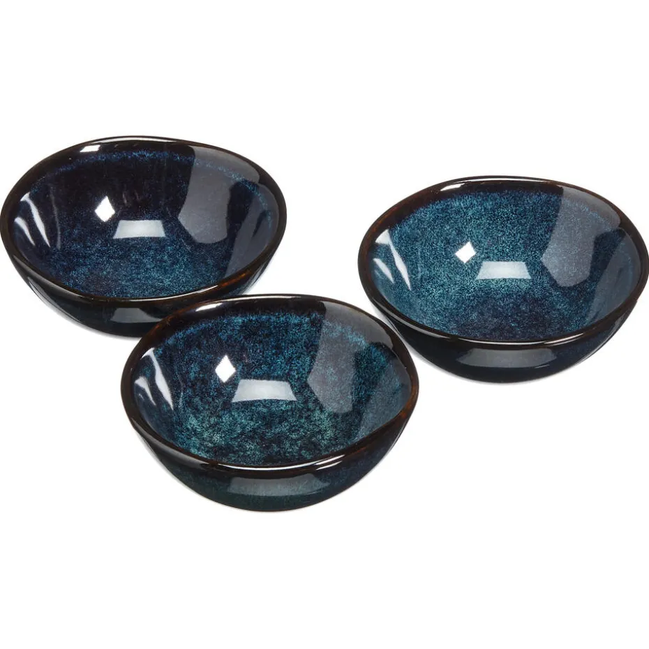 Kwantum Schalen | Schalen | Schaal Glaze Blauw – D9 Cm S/3