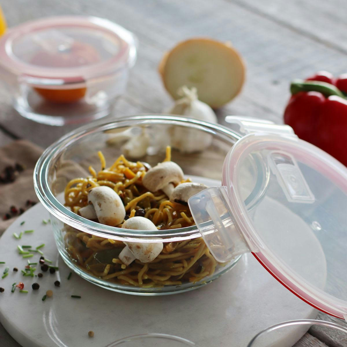 CLEMENTINE - Boîte hermétique ronde 370ml en verre