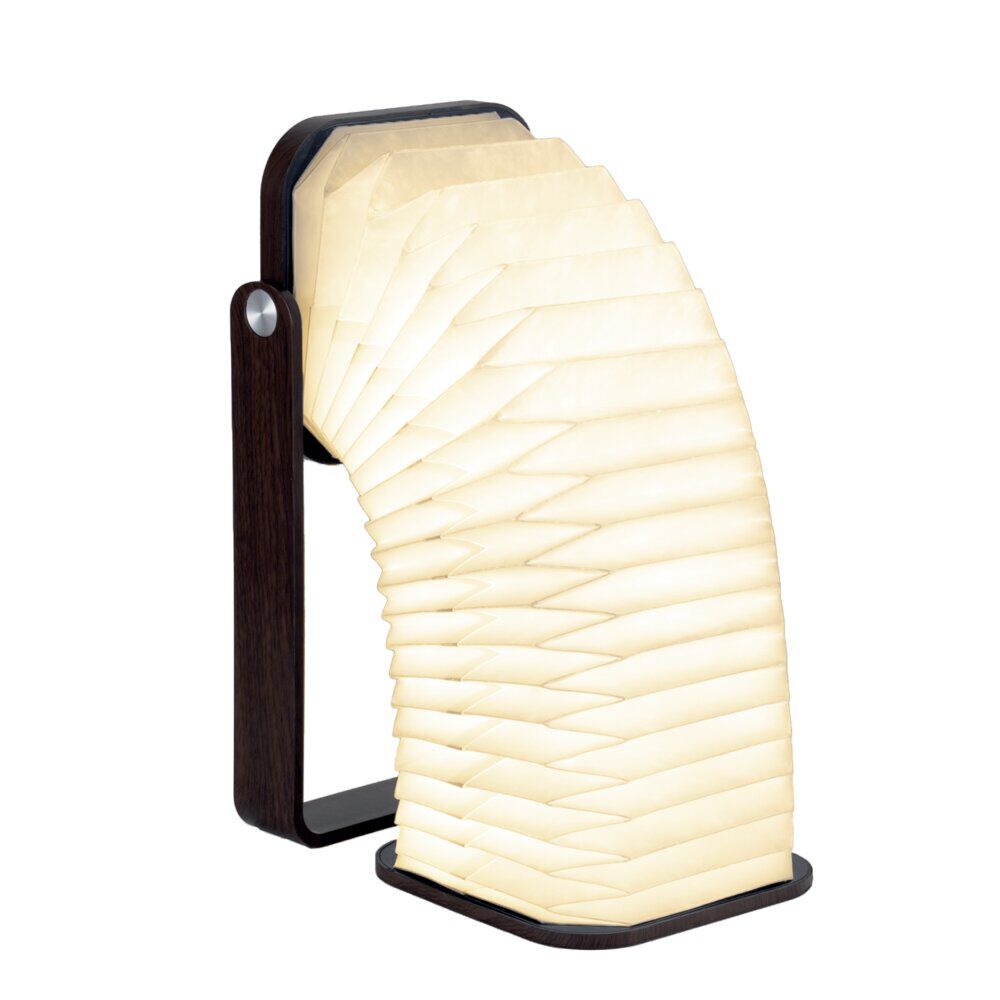 Lampe accordéon papier et bambou 11,5x10,3xH17,5cm