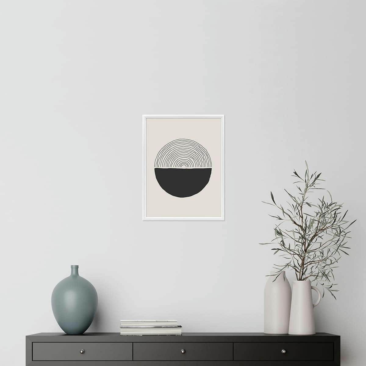 ESSENTIEL - Cadre photo exposition blanc 24x30 cm résine recyclée