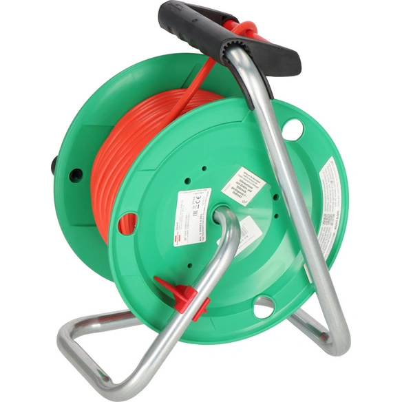 Kabeltrommel »H05VV-F3G1.5«, IP 44, 23   2 m, rot/grün