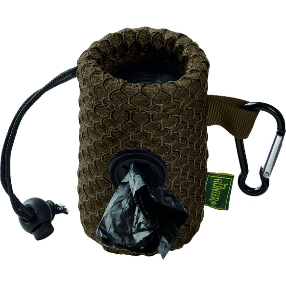 Kotbeutel, für Hunde, Polyester/Kunststoff/Metall, braun