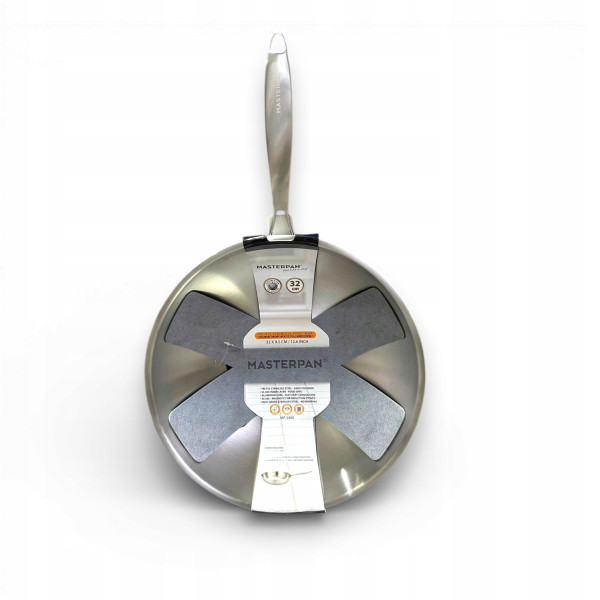 Wok 32 Cm Stal Nierdzewna Masterpan Indukcja Gaz