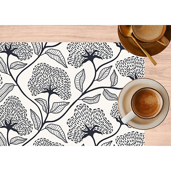 Lot de 6 sets de table motifs ginkgo CASSIA