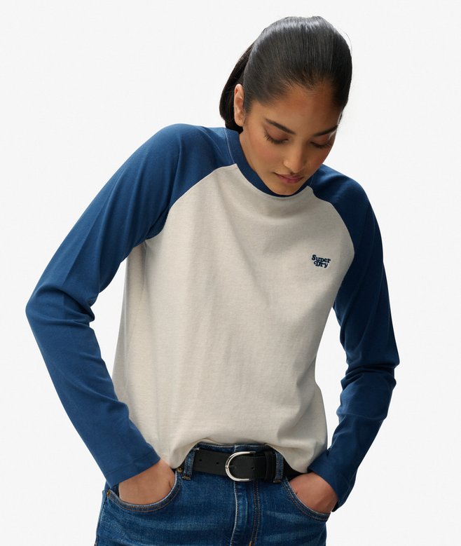 Essential Logo Long Sleeve Baseball Top