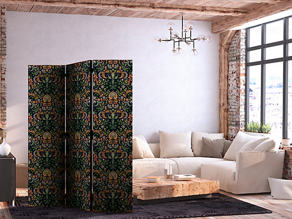 Paravent - Motif rétro vintage complexe et riche dans un style victorien