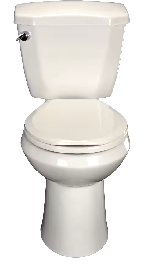 For Living Plastic Slow Close Round Toilet Seat, White