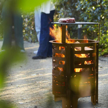 Brasero Jules en corten - Barbecook