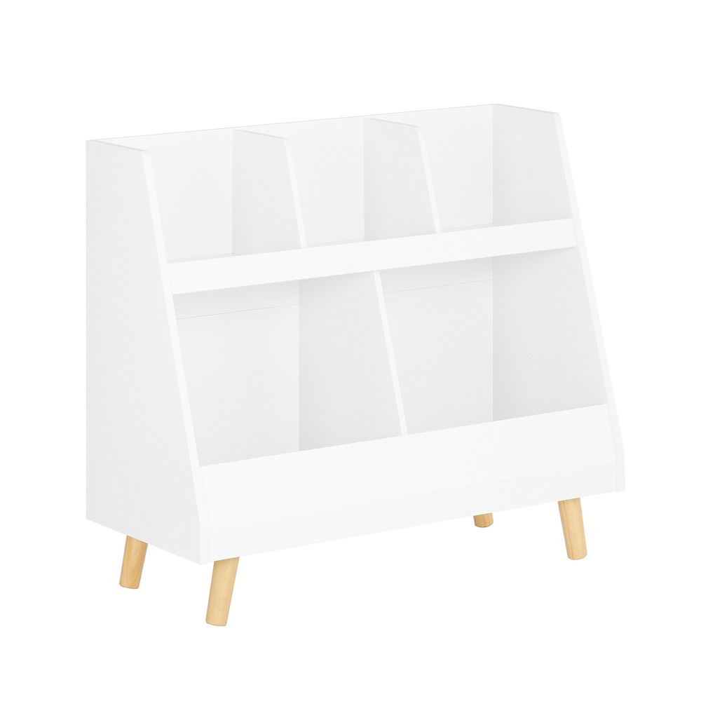 SoBuy Regał dziecięcy Biały 86x36x77cm Funkcjonalny KMB19-W