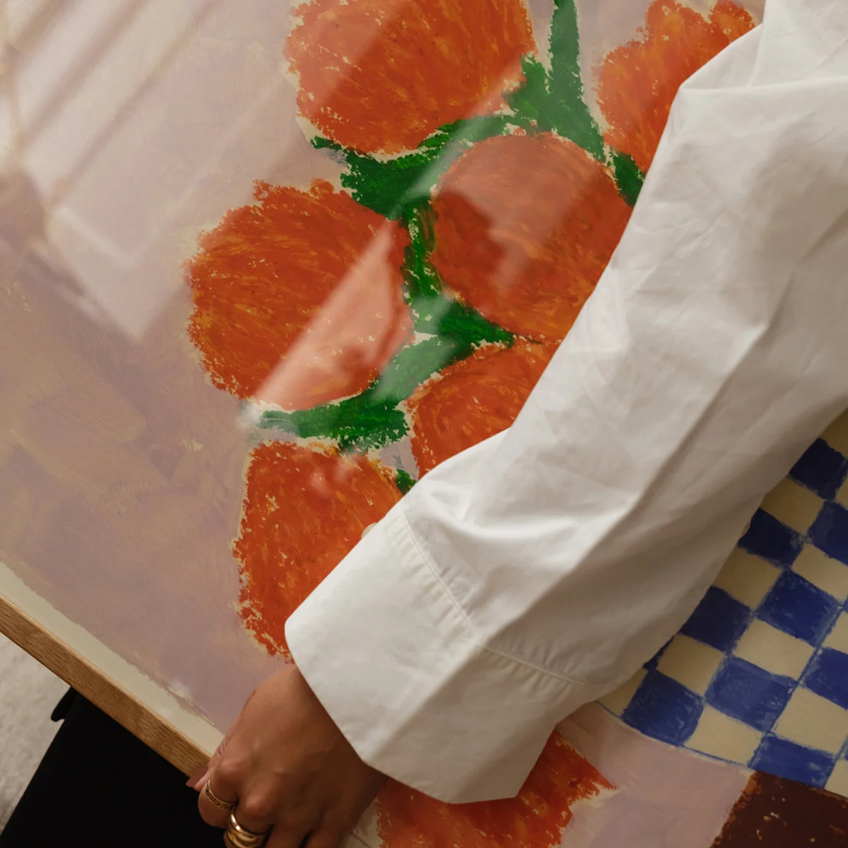 The Poster Club - Orange Flowers von Carla Llanos