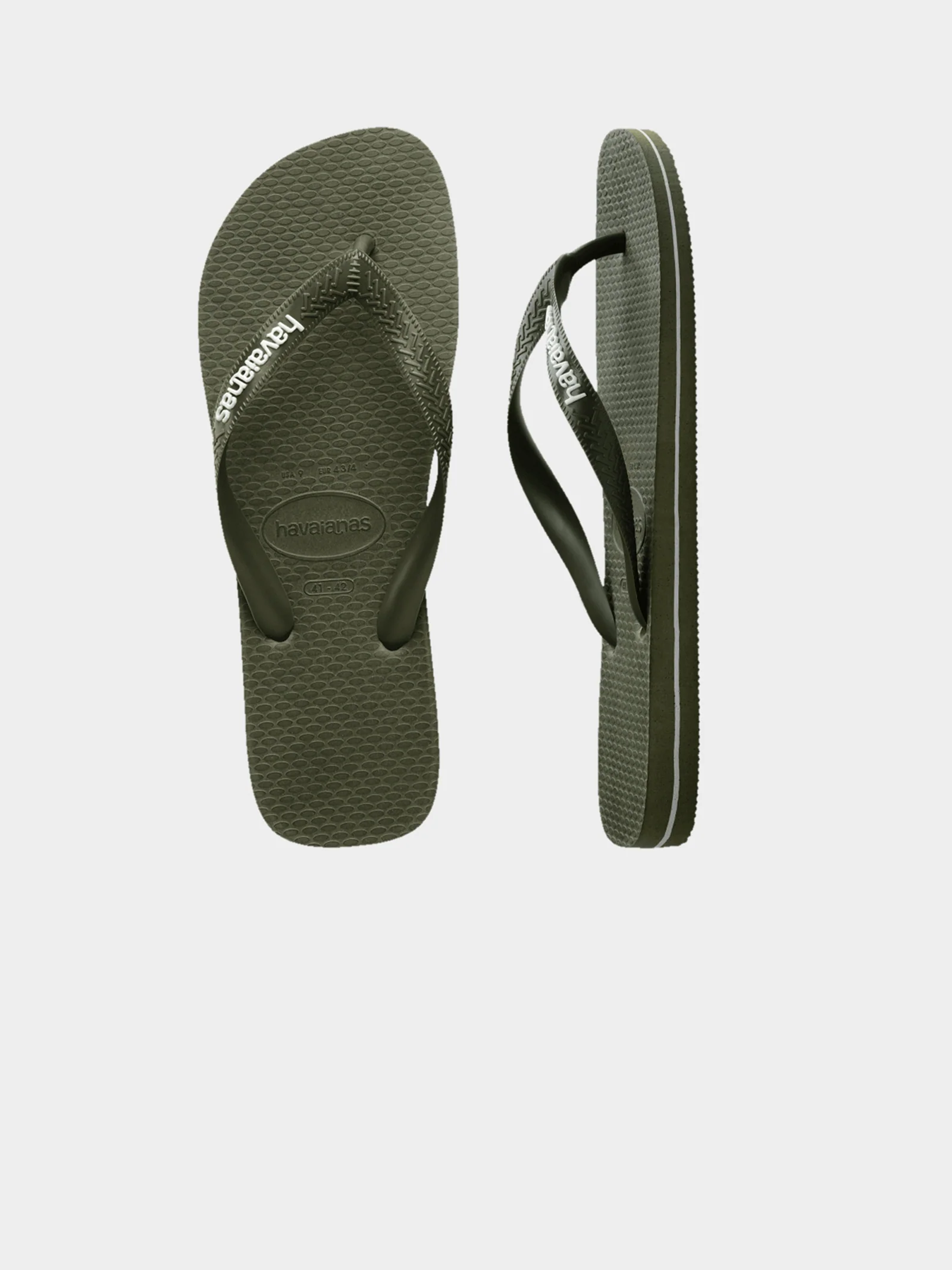 Unisex Rubber Logo Thongs