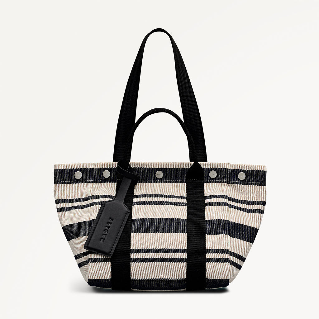 Hadleigh Place - Stripe - Medium Open Top Tote