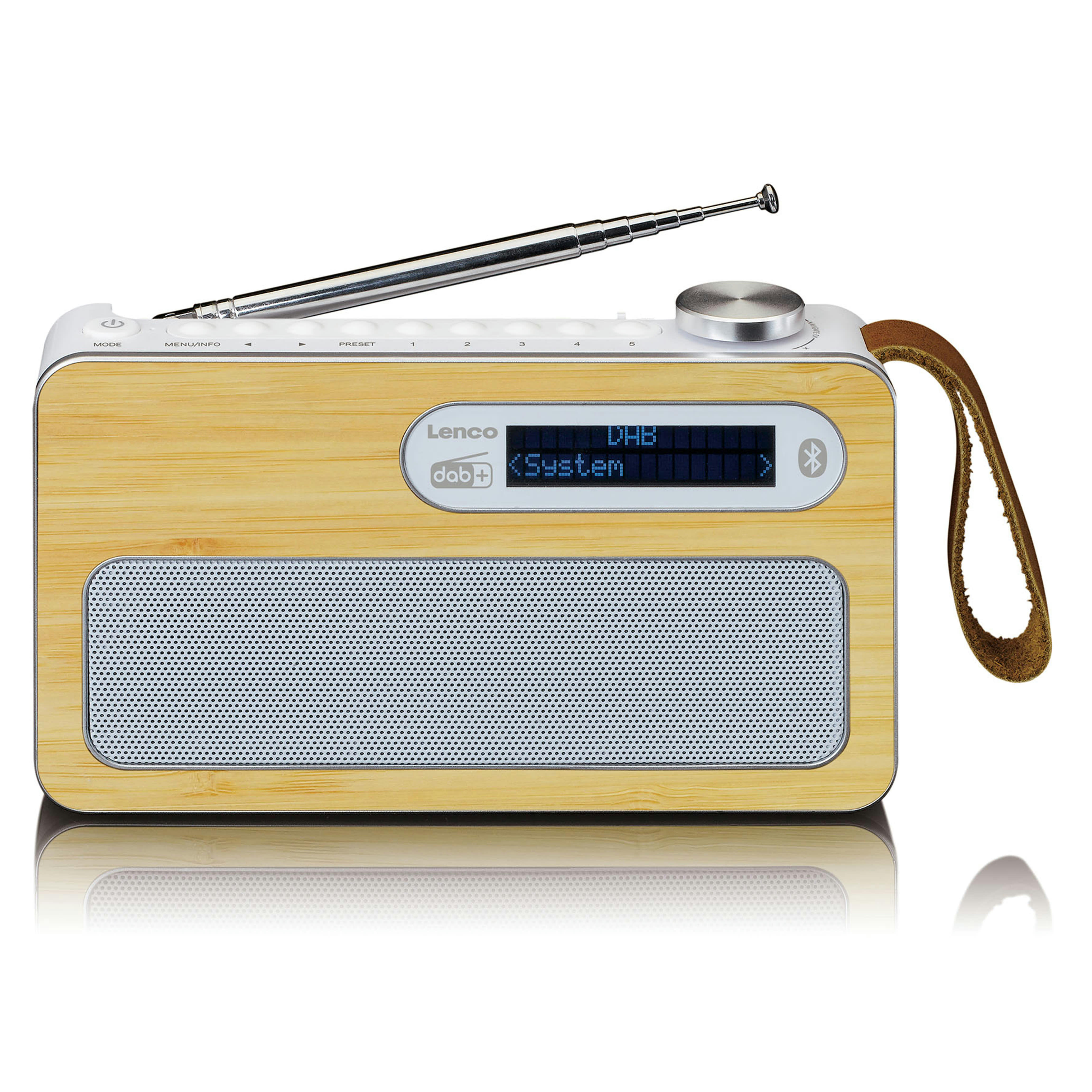 - Radio dab+ bambou blanc