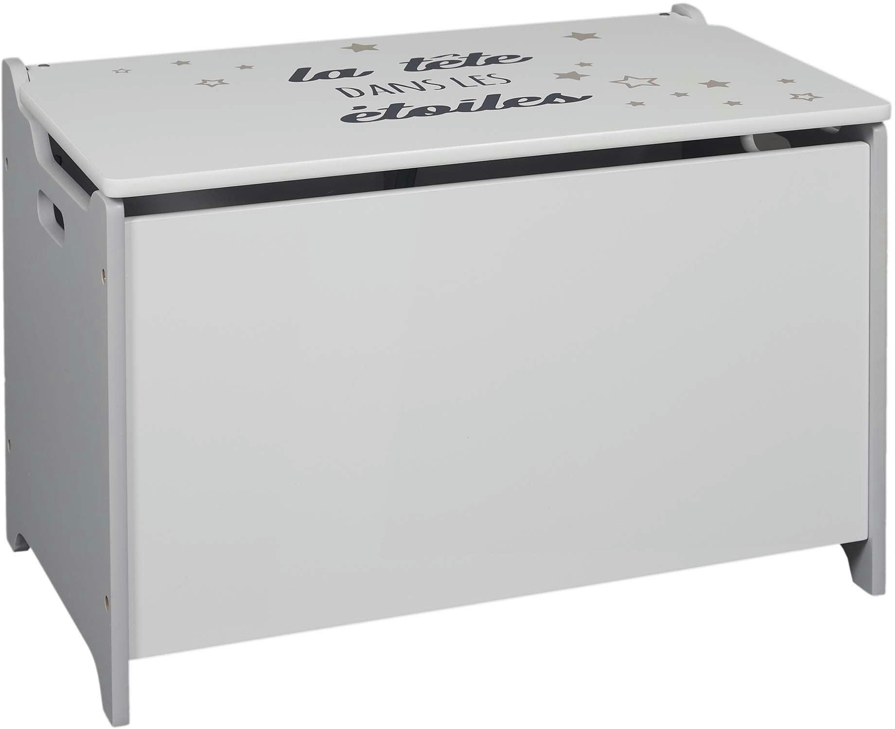 - Coffre à jouets effet bois La tête dans les étoiles