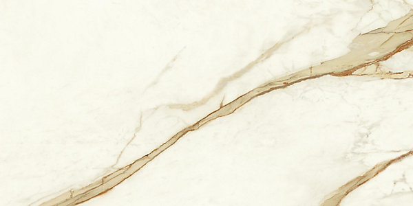 Carrelage effet Marbre Blanc Calacatta Supreme 120x60x0,9 cm Brillant Faventa - Sol et mur intérieur (vendu par carton de 1,44 m²)
