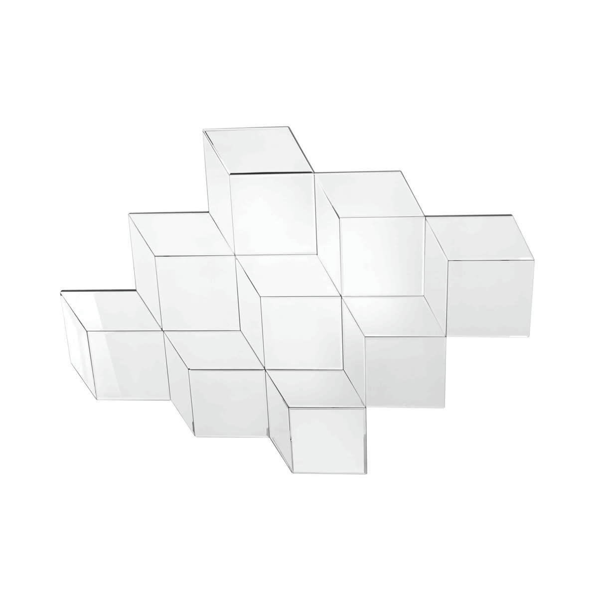 - Miroir sans contour design cube 95x121cm