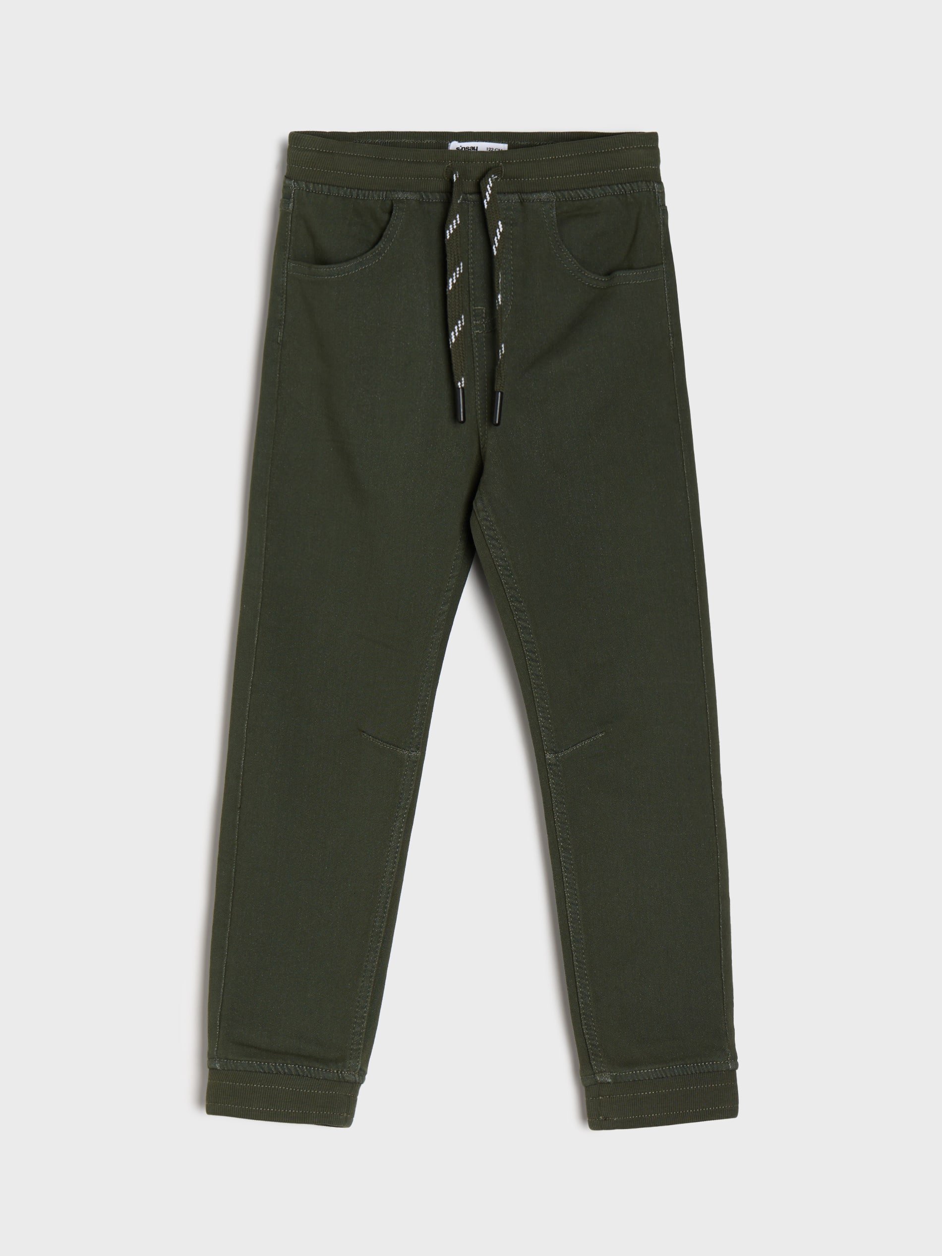 Jeansy jogger z efektem sprania
