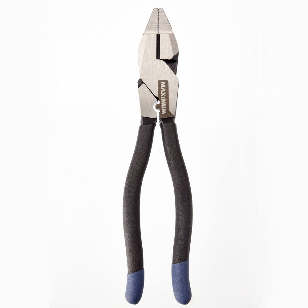 MAXIMUM 5-in-1 Lineman's Pliers, High Quality Forged Tool Steel, Colour Coded Tips, 9.5-in