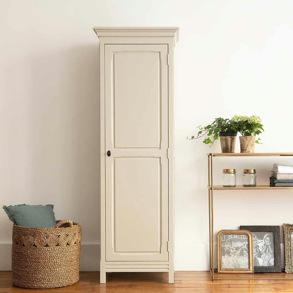LÉANDRE - Armoire bonnetière 1 porte en pin