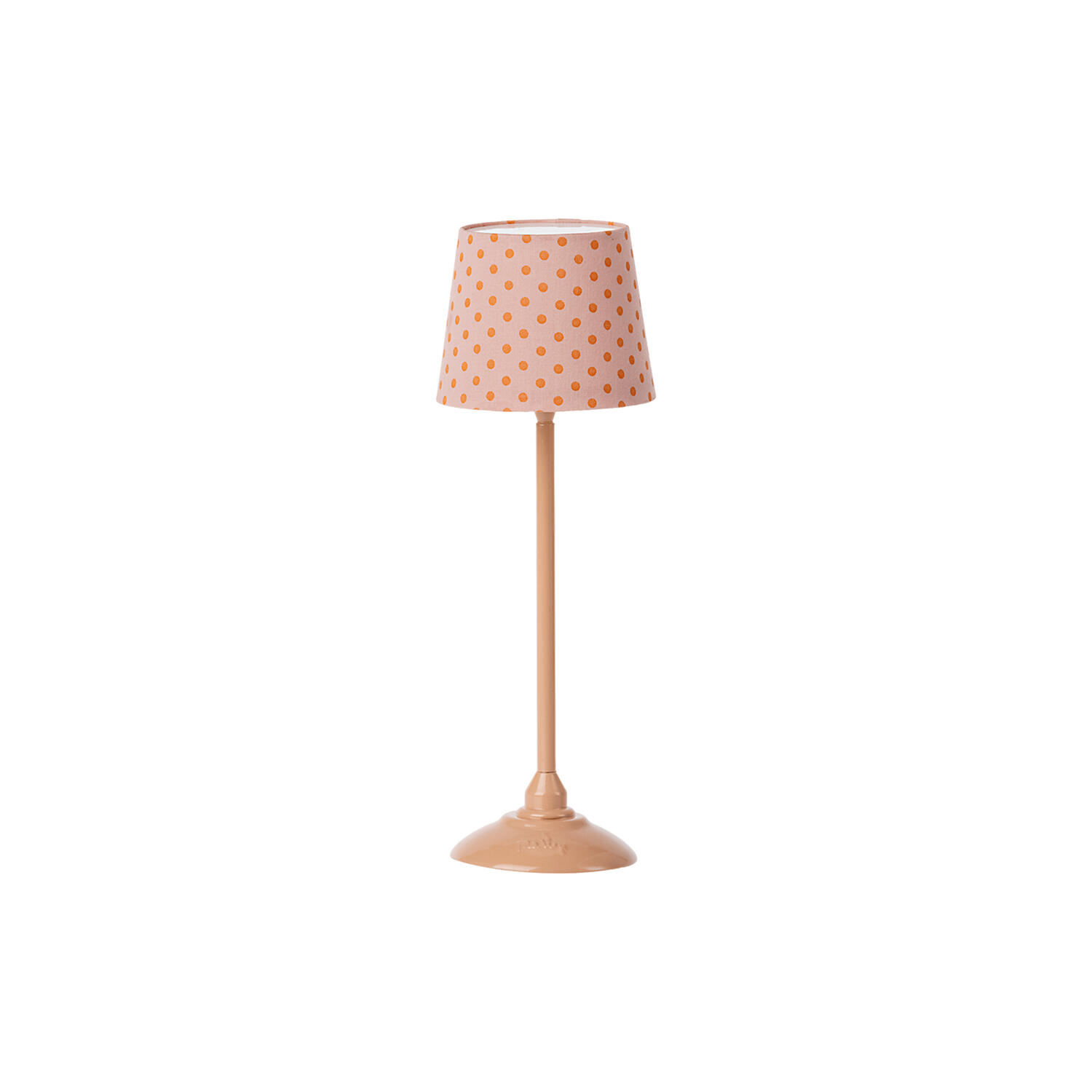 Miniature gulvlampe, mørk pudder