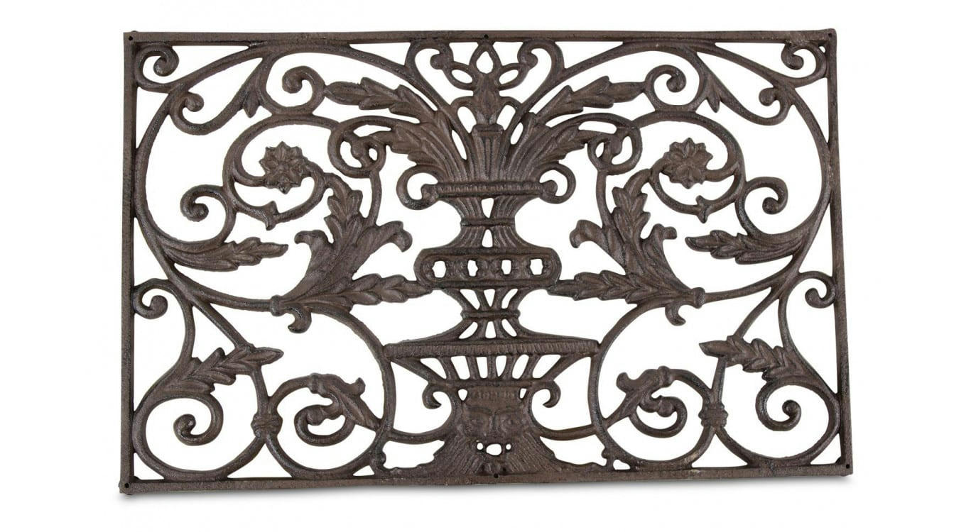 - Paillasson Rectangulaire Fonte Marron 77,5x44,5x2cm