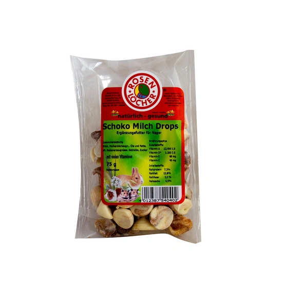 Ergänzungsfutter, DROPS SCHOKO-MILCH 75G ERGAENZUNGSF. F. NAGER