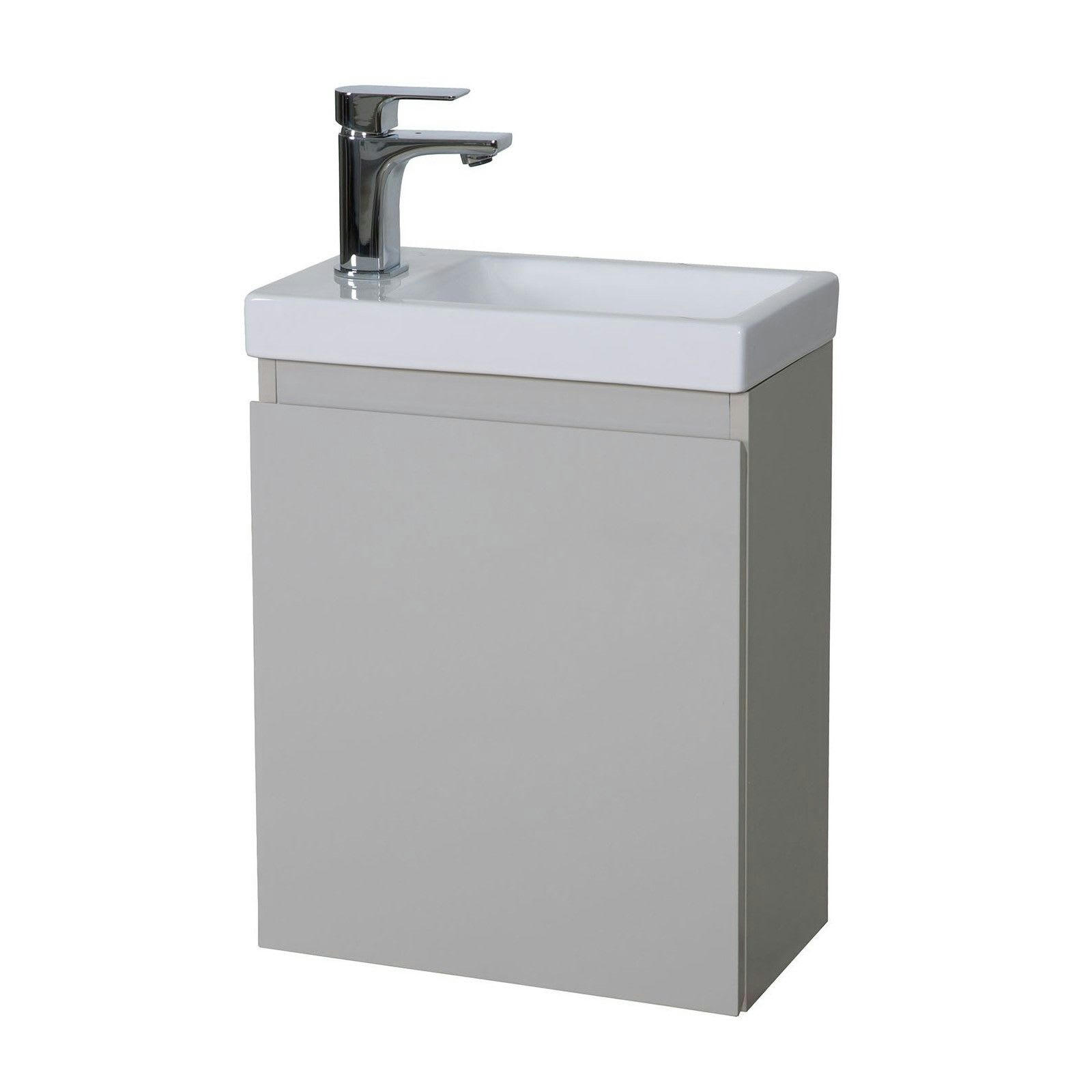 LISA - Meuble lave-mains  Gris sable