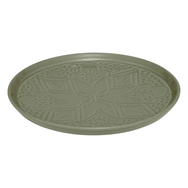 Komplet 6 talerzy deserowych Sienna zielone 20 cm