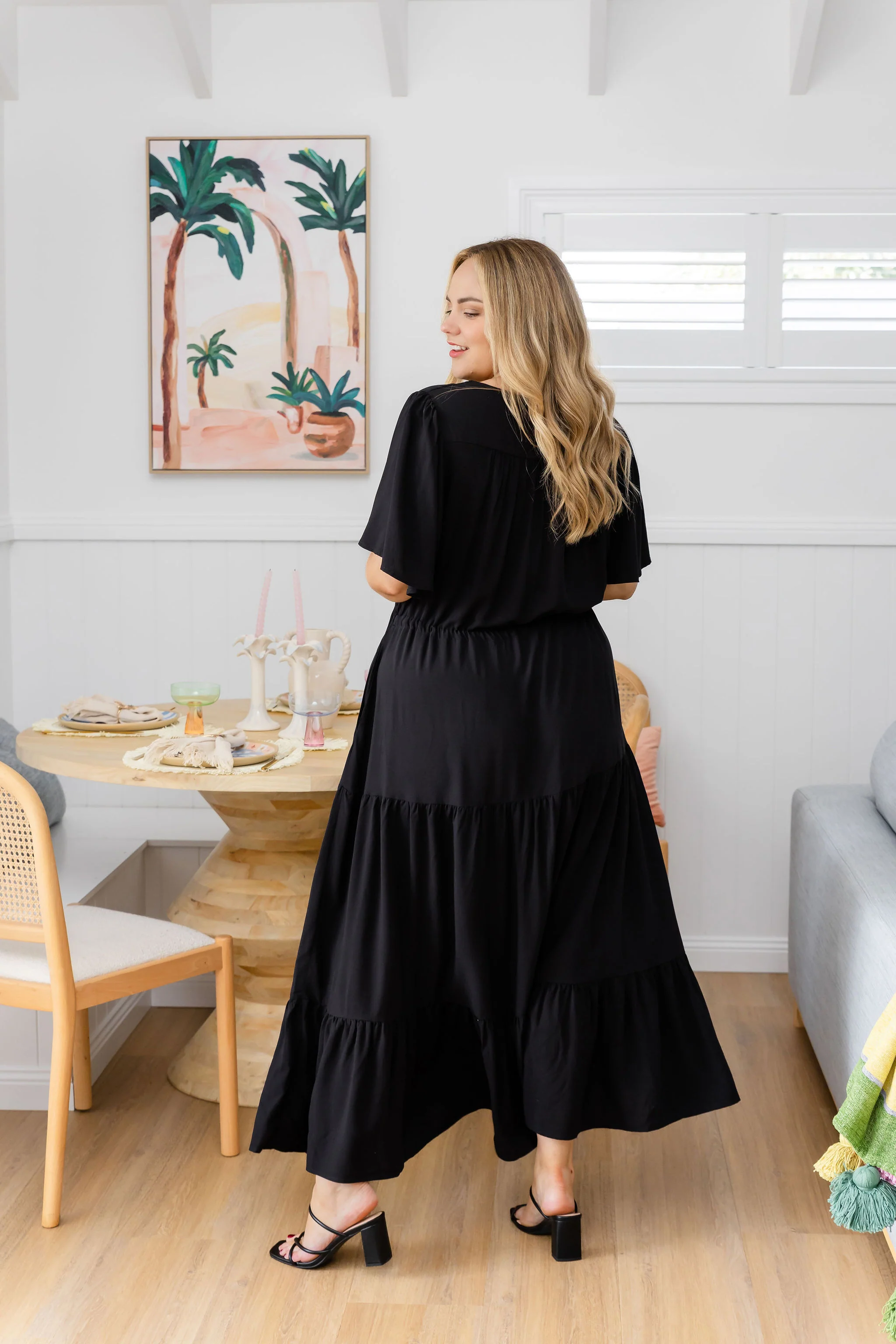 Bonnie Maxi Dress in Black