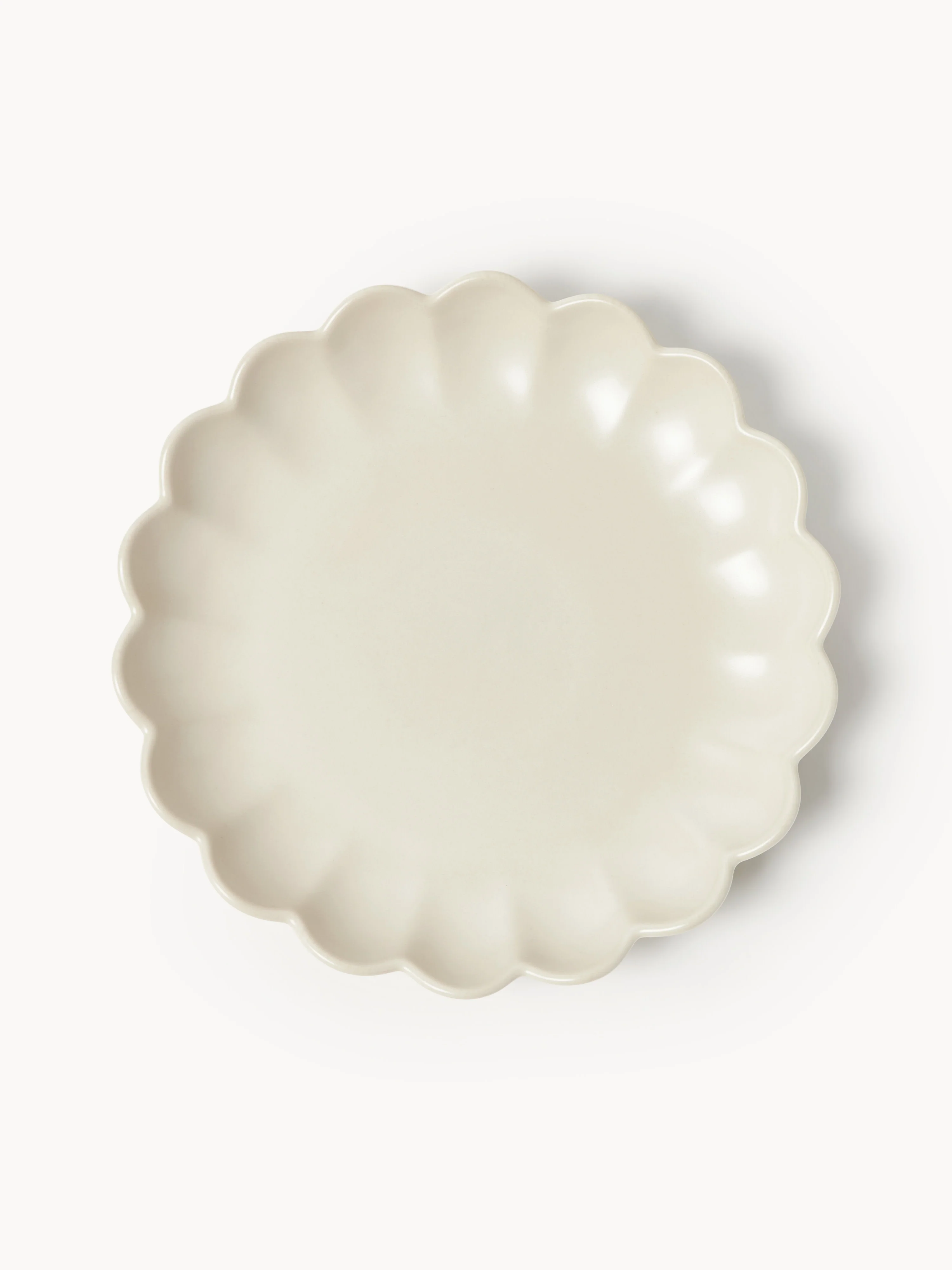 Blumenförmige Frühstücksteller Sabina, 4er-Set