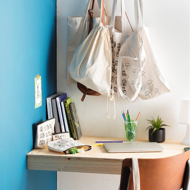 Canvas tas met hengsel - blanco