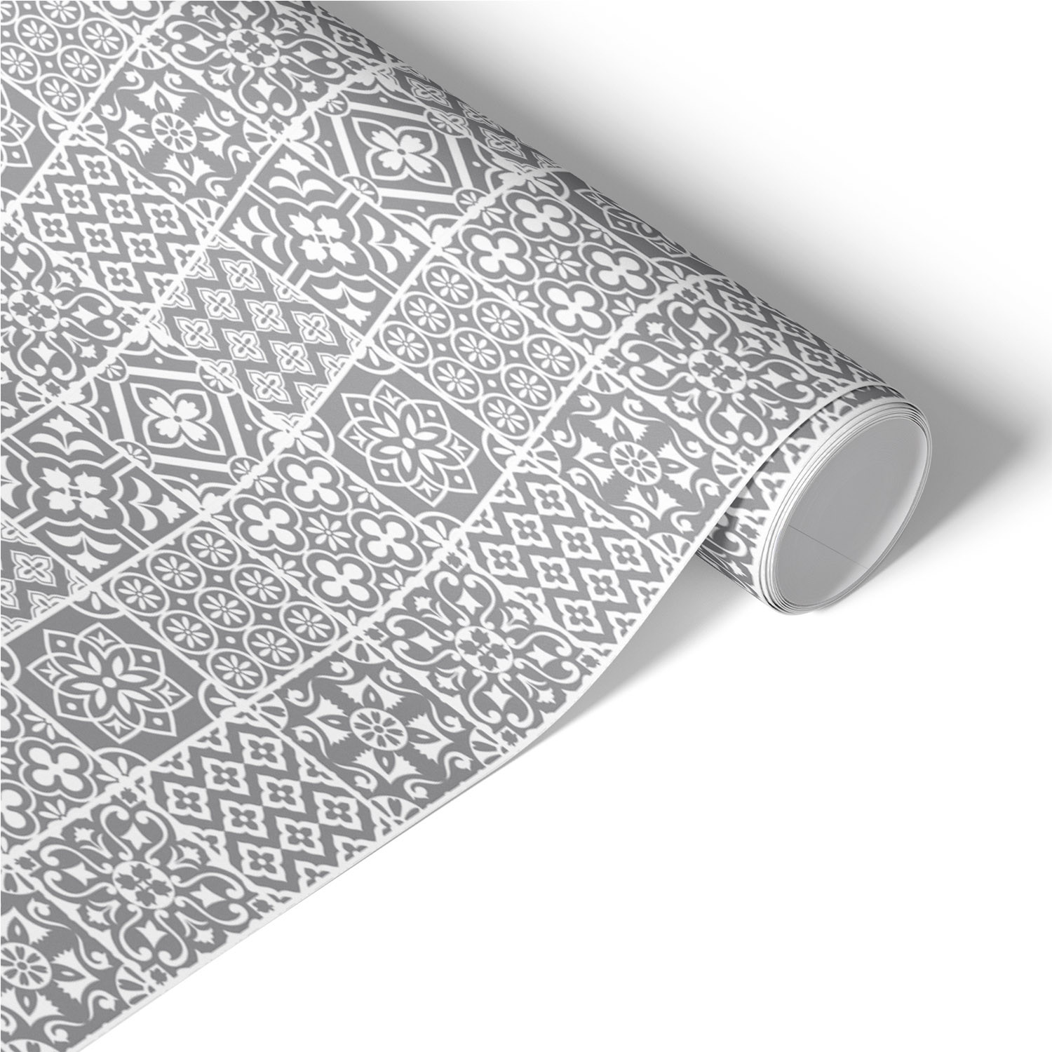 Okleina na meble Szaro-biała symetria 50x100 Folia samoprzylepna