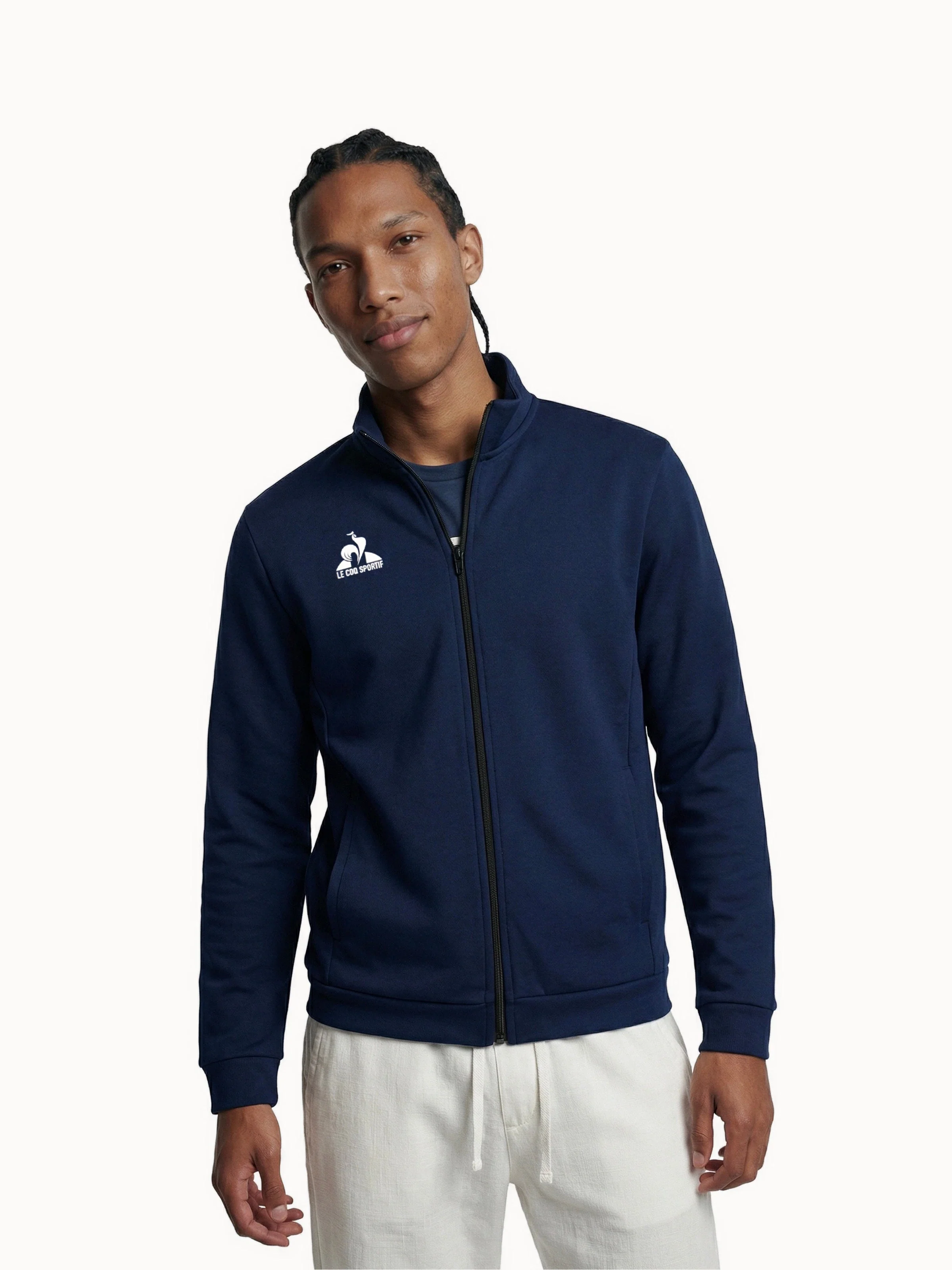Veste zippée avec détails tricolores