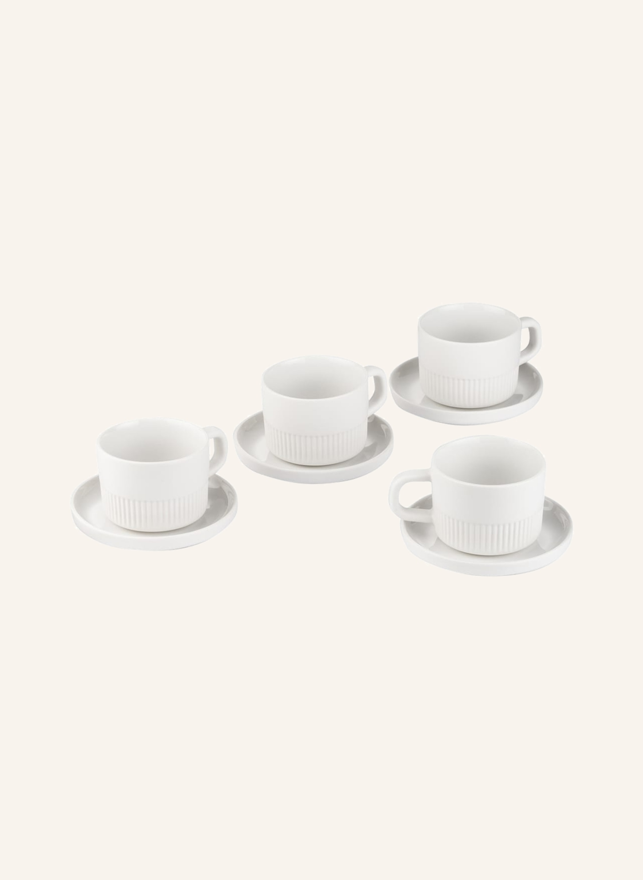 Marc O'Polo 4er-Set Espressotassen MOMENTS mit Untertasse