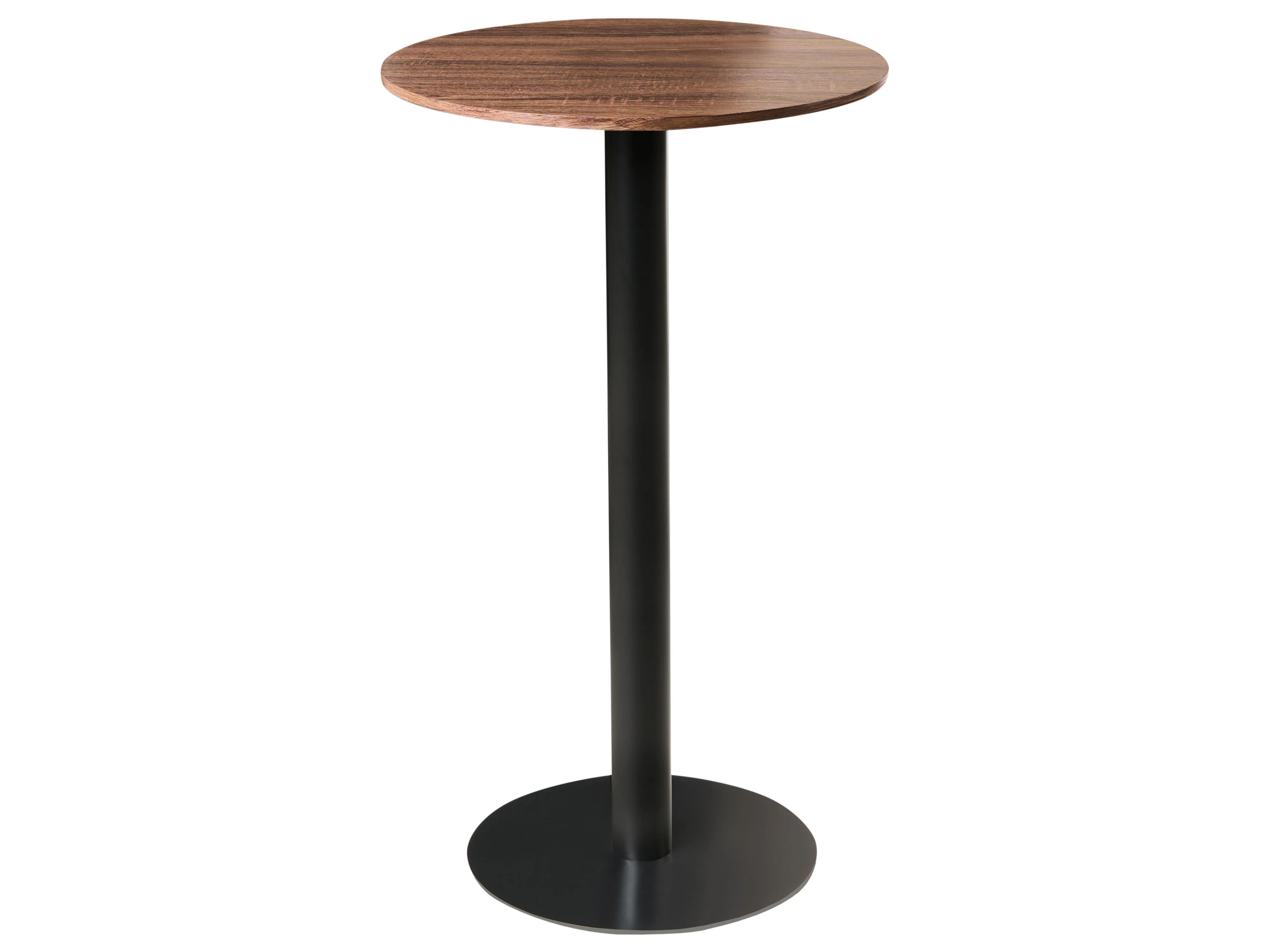 Bar Table MORELLA Black/ Dark Brown 60 cm 60 cm