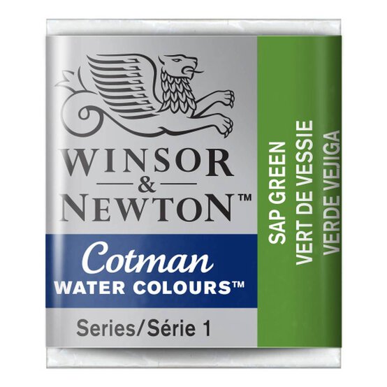 Winsor & Newton Cotman Sap Green Watercolour Half Pan