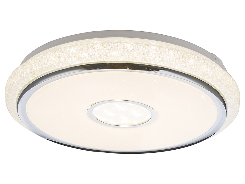 Plafon Dani LED 50 cm biało-srebrny
