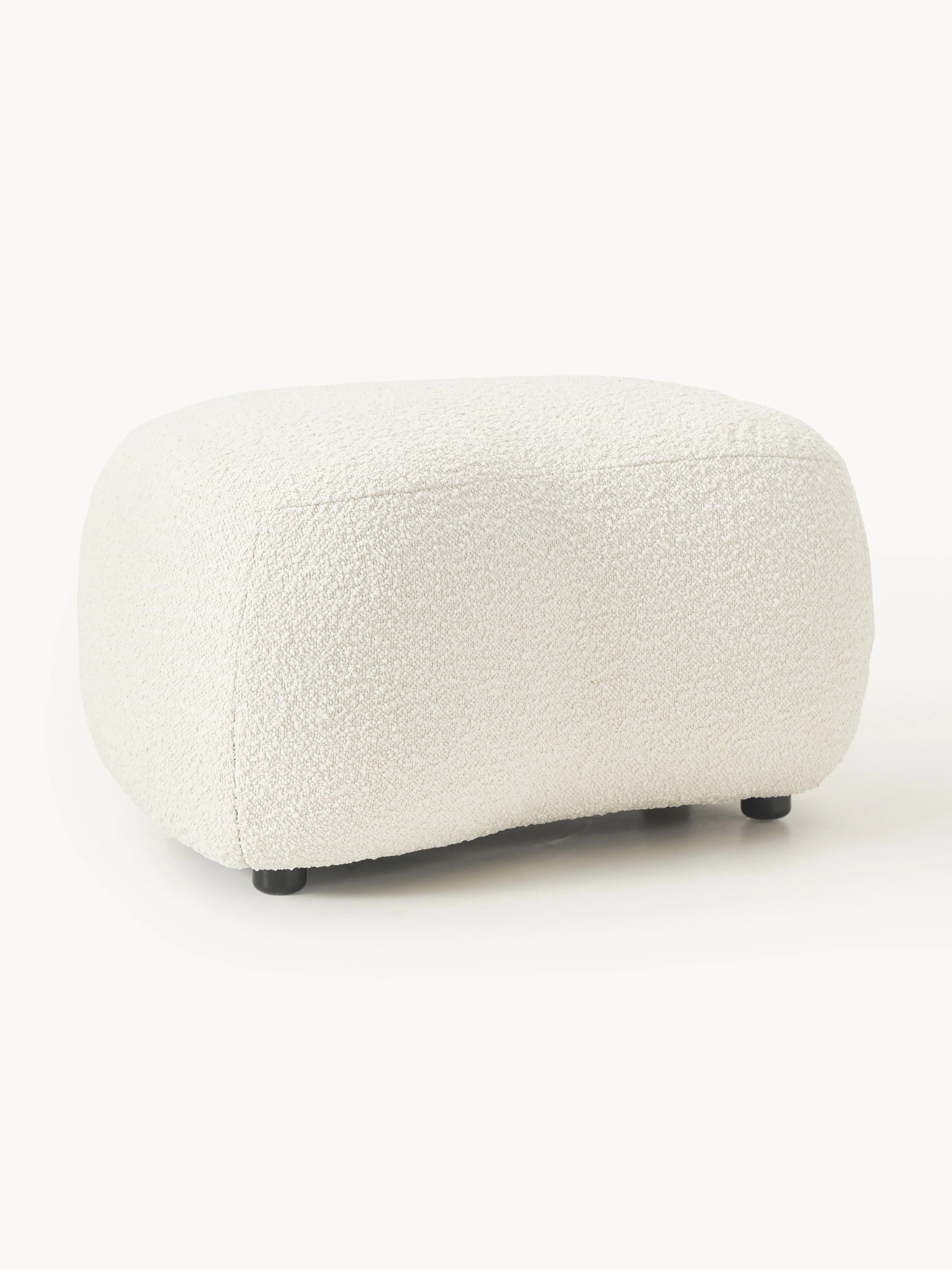 Bouclé-Sofa-Hocker Alba