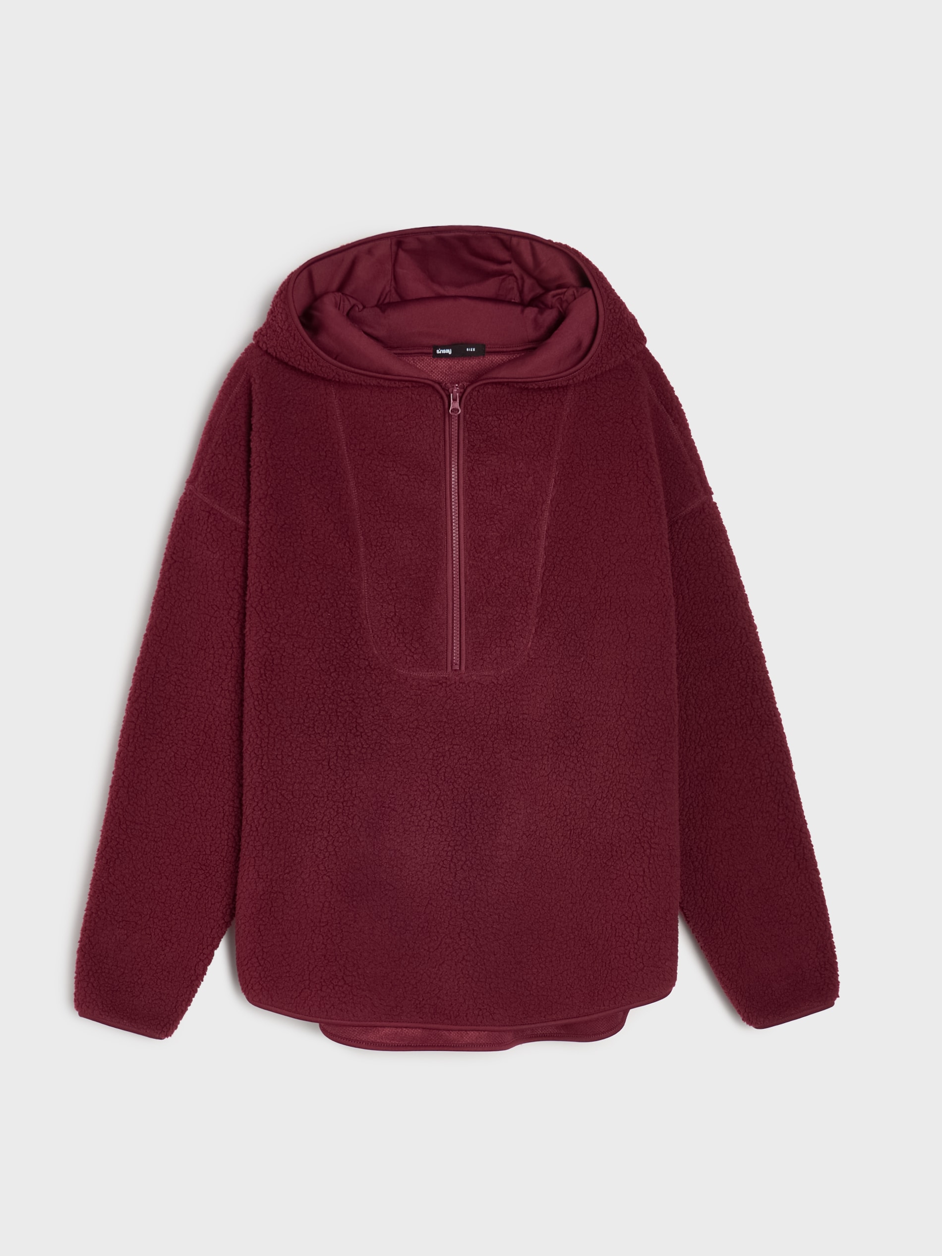 Bluza sherpa z kapturem