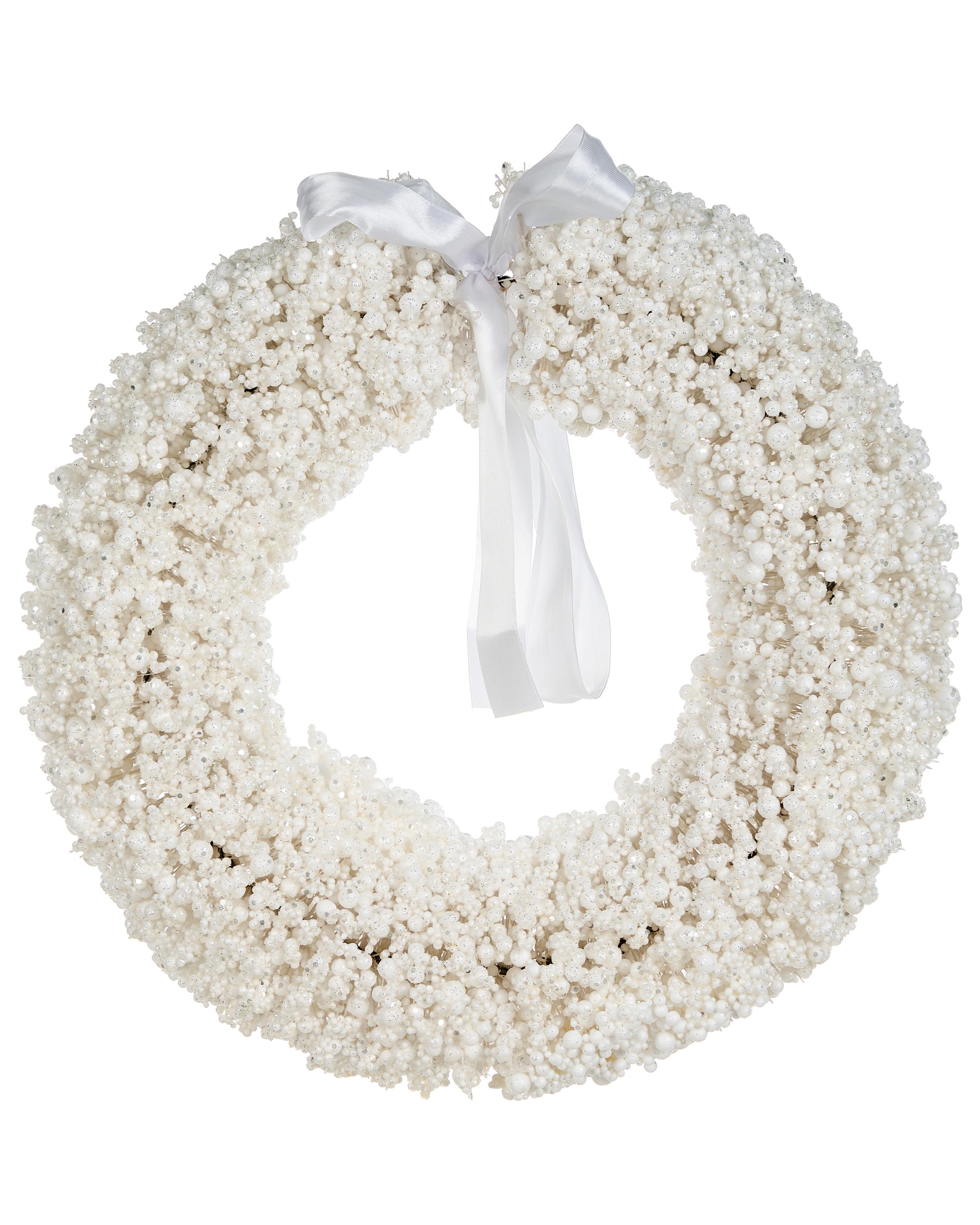 Christmas Wreath ARESJON White 40 cm