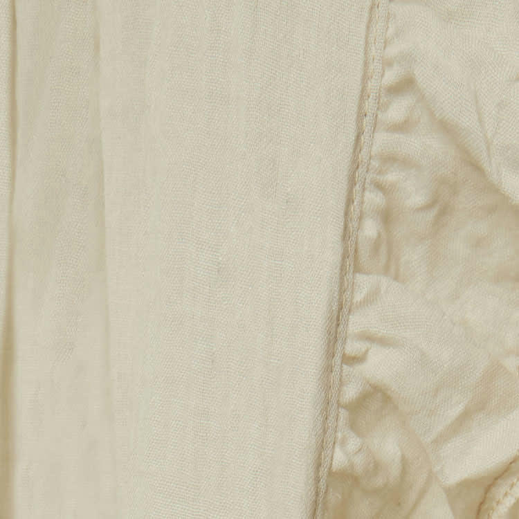 - Ciel de lit vintage ruffle Nougat (245 cm)