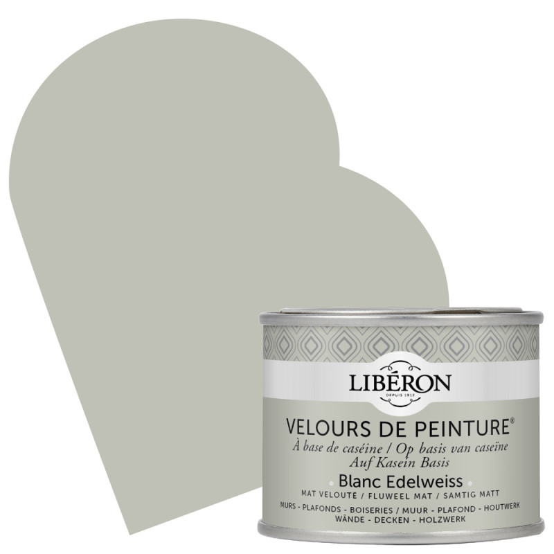 Peinture pour murs Velours de Peinture blanc edelweiss mat 0,125 L LIBERON