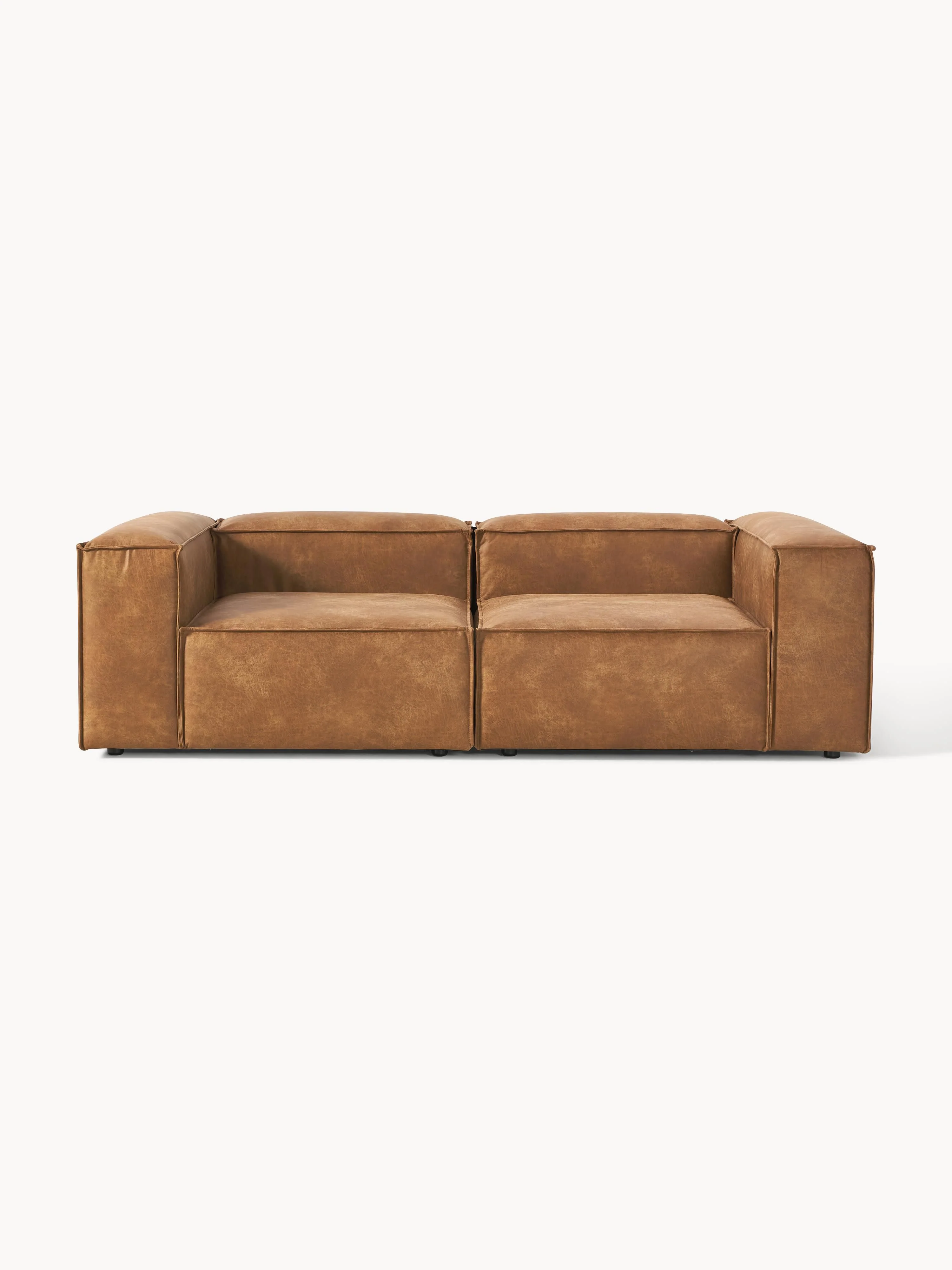 Modulares Sofa Lennon (3-Sitzer) aus recyceltem Leder
